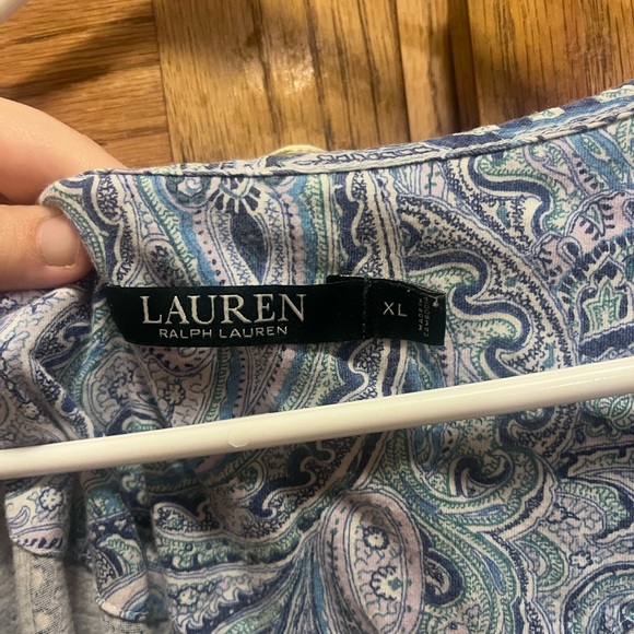 Ralph Lauren Multicolor Paisley Gown - Picture 3 of 3